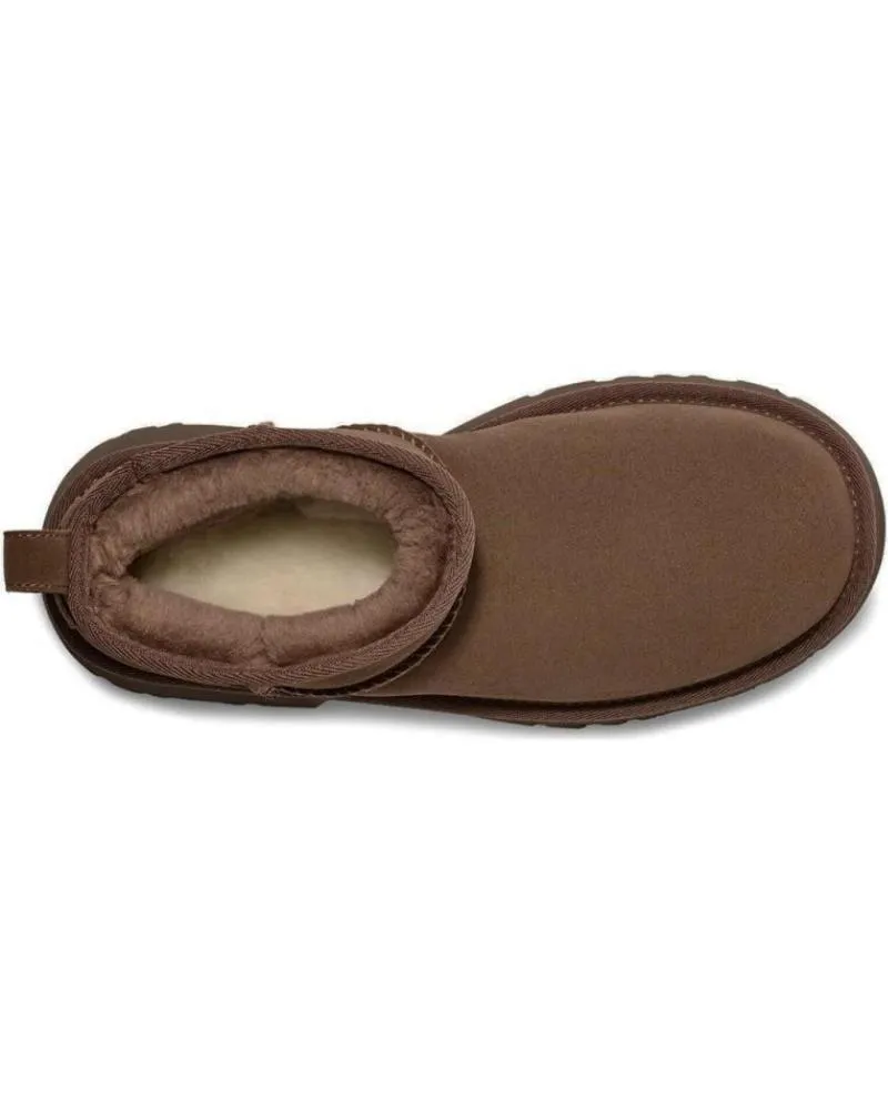 Botines UGG  de Mujer BOTINES PLANOS W CLASSIC ULTRA MINI NEW MUJER TAUPE  MARRóN