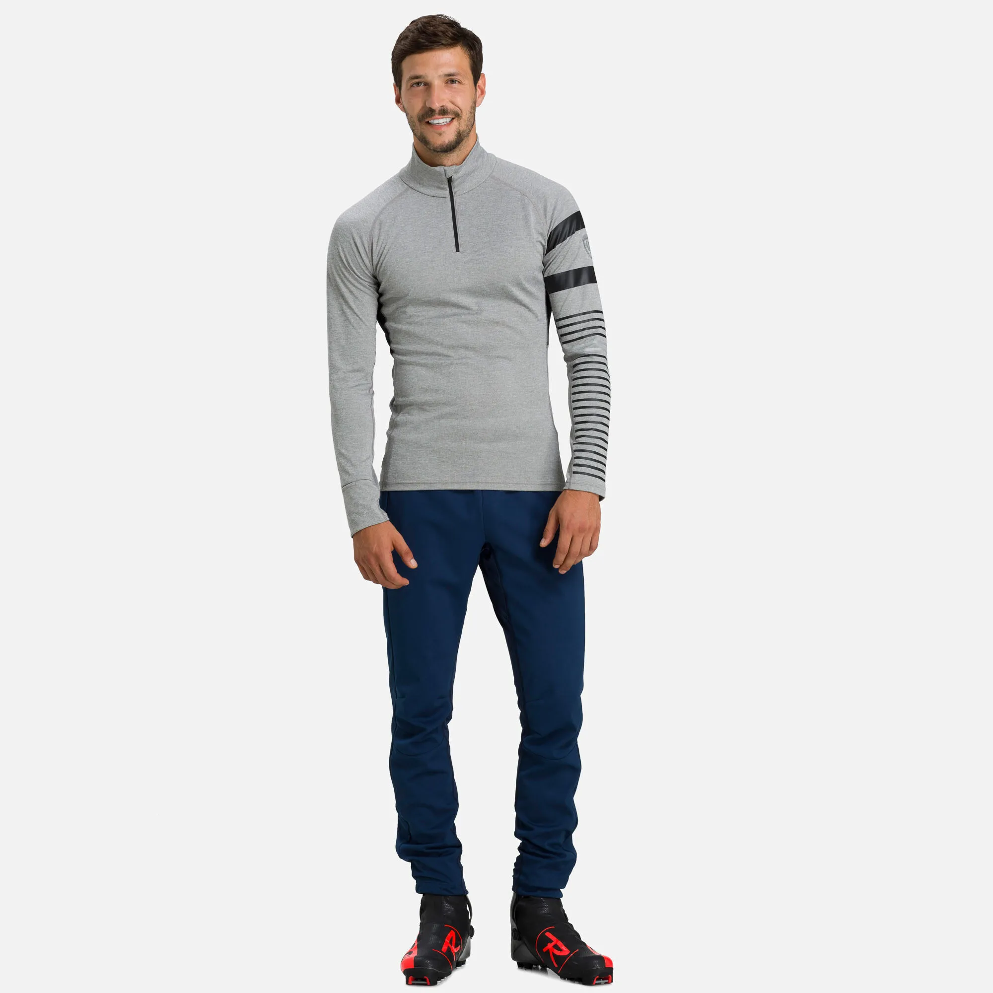 Camiseta interior con media cremallera Poursuite para hombre
