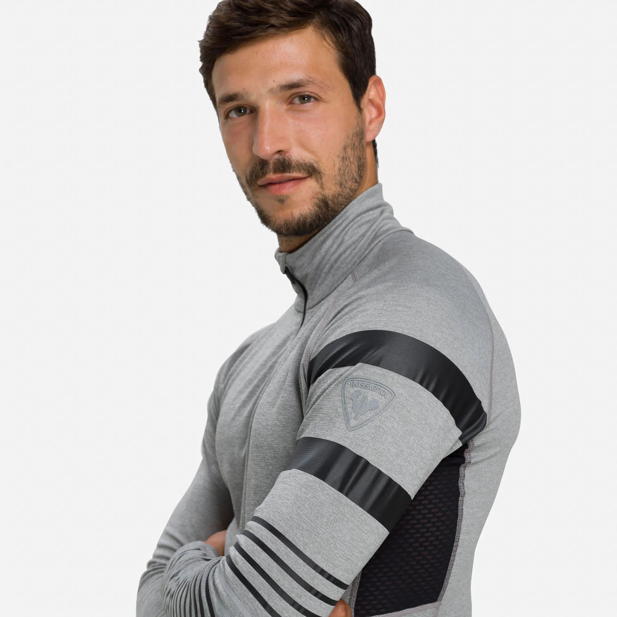 Camiseta interior con media cremallera Poursuite para hombre