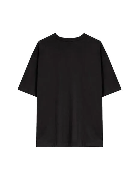 CAMISETA KAOTIKO WASHED HOT STUFF HEART  BLACK