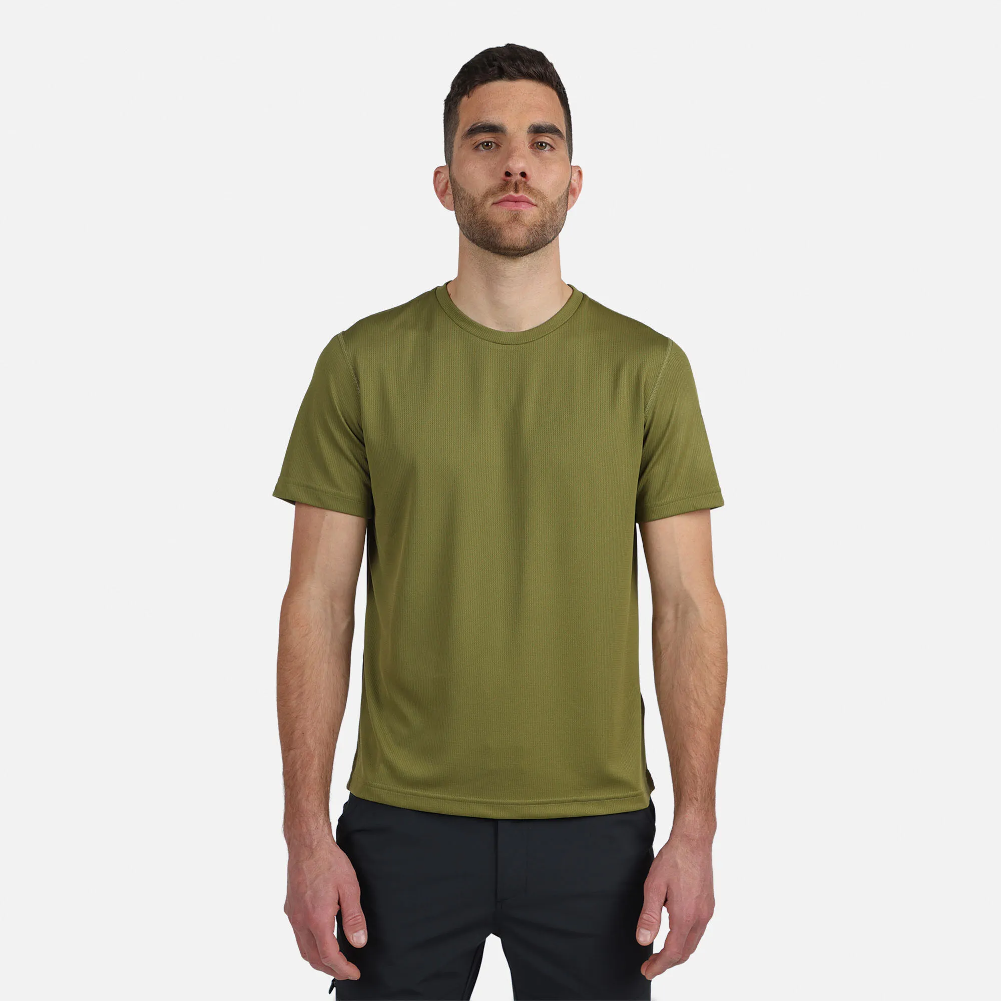 Camiseta lisa de senderismo para hombre