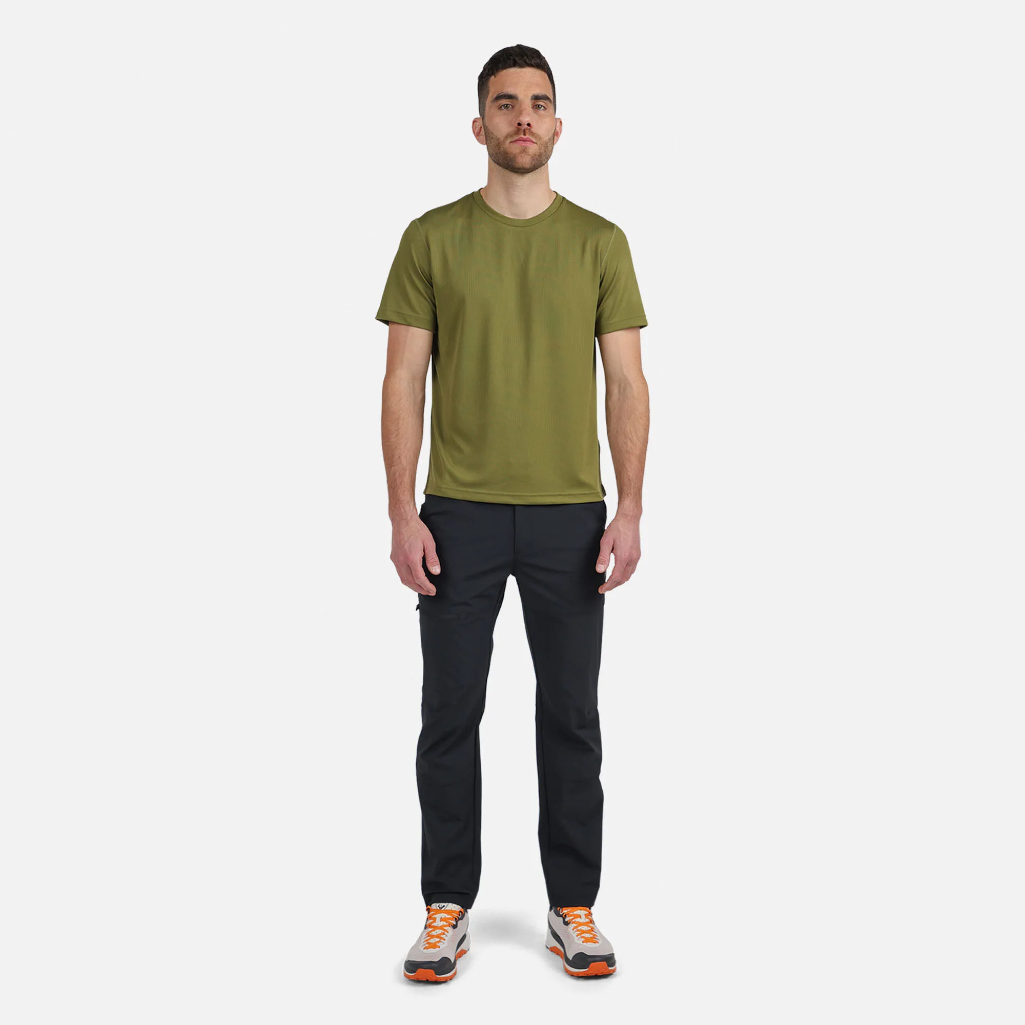 Camiseta lisa de senderismo para hombre
