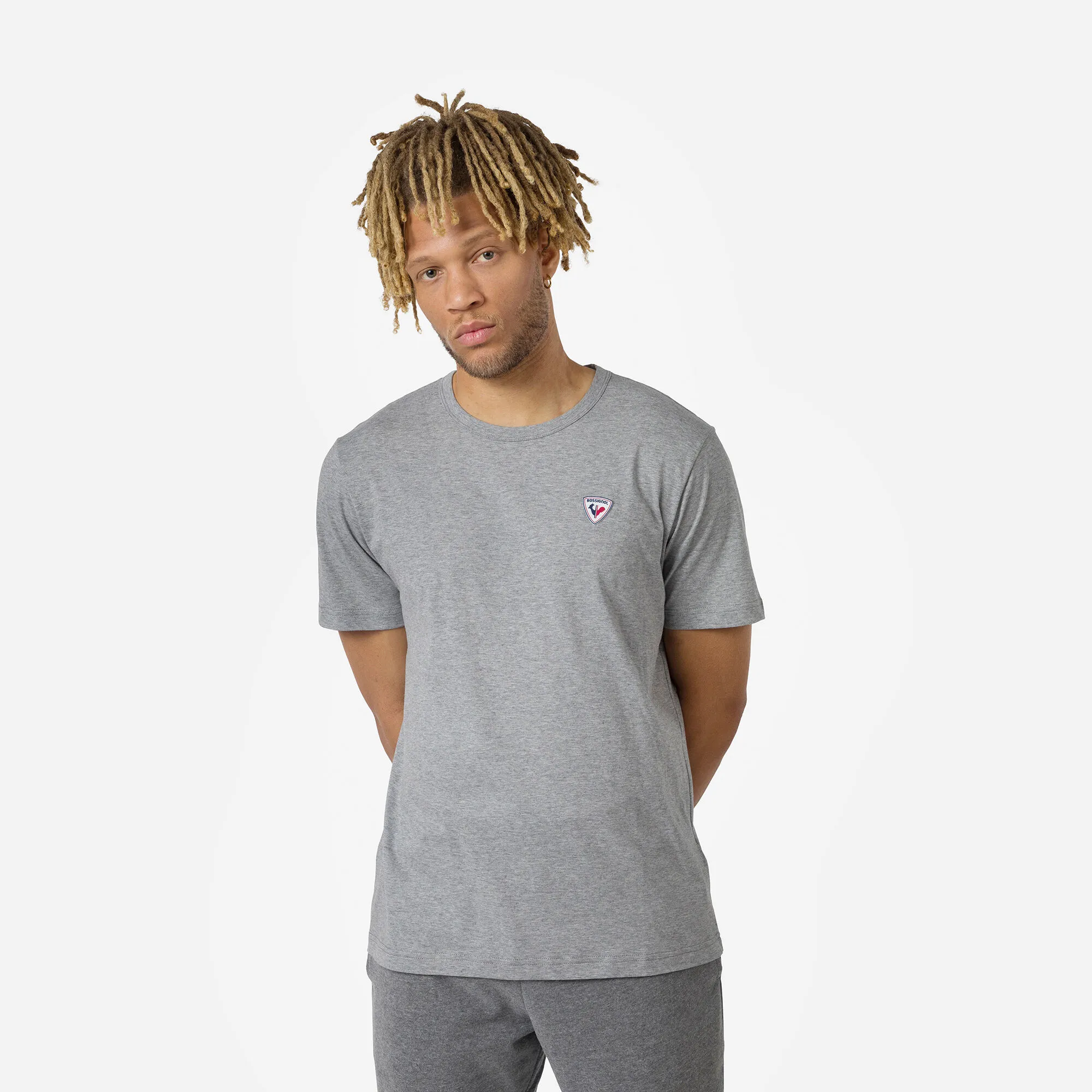 Camiseta lisa logo para hombre