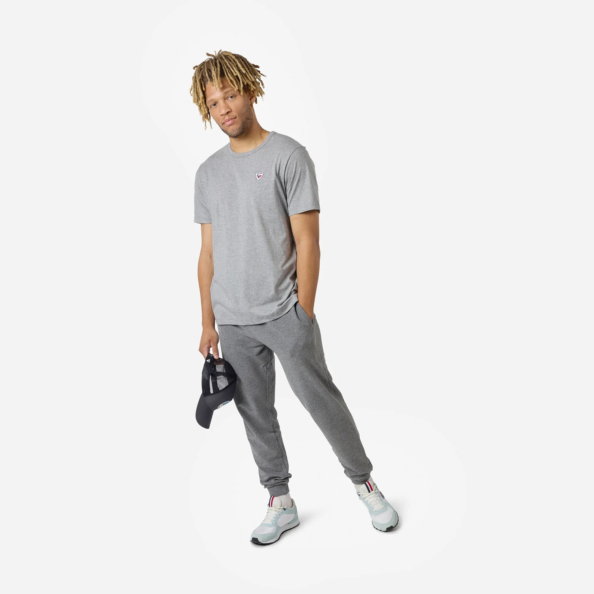 Camiseta lisa logo para hombre