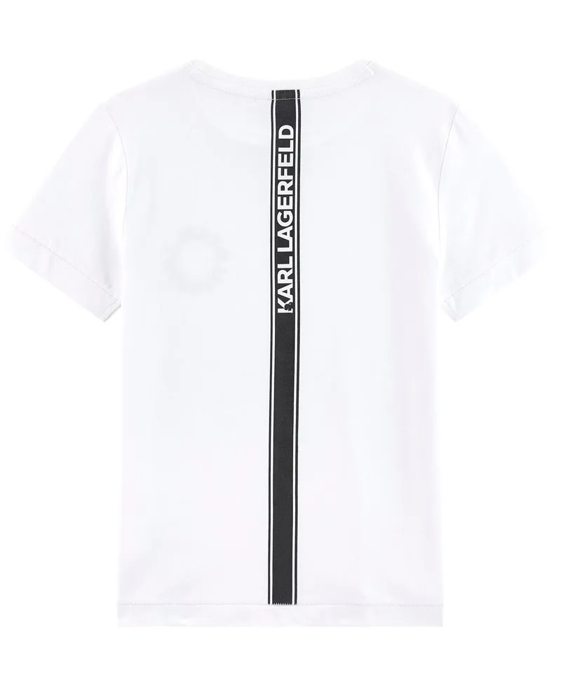 Camiseta Niño KARL LAGERFELD Blanca Letras