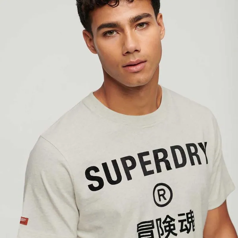 Camiseta Para Hombre Workwear Logo Vintage Superdry
