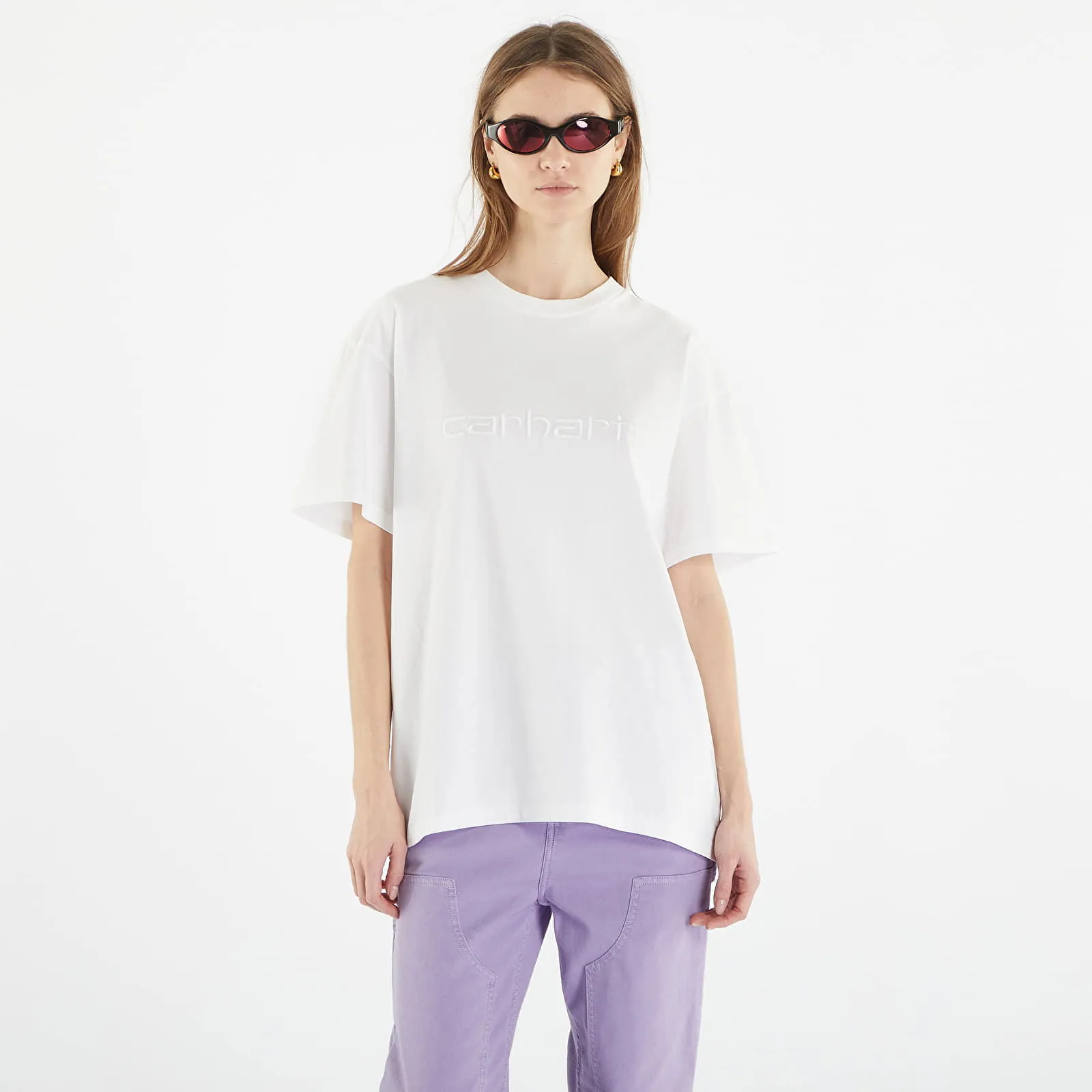 CARHARTT WIP DUSTER SHORT SLEEVE TSHIRT UNISEX WHITE GARMENT DYED