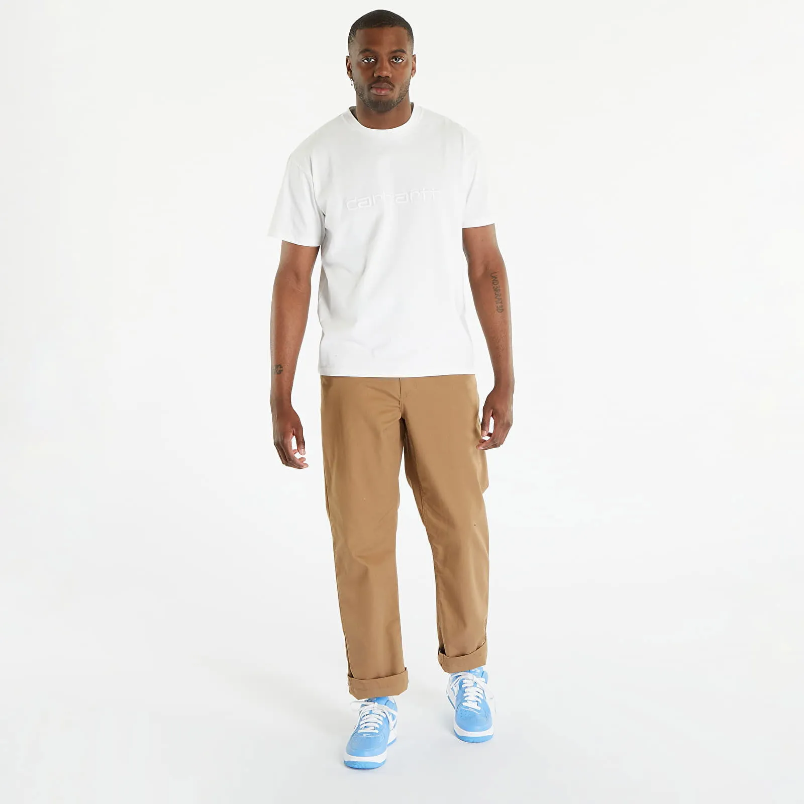 CARHARTT WIP DUSTER SHORT SLEEVE TSHIRT UNISEX WHITE GARMENT DYED