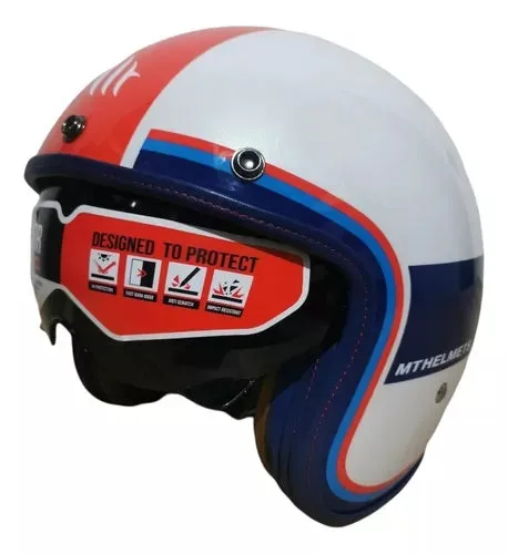 CASCO MT LE MANS ABIERTO RETRO VINTAGE CLASICO