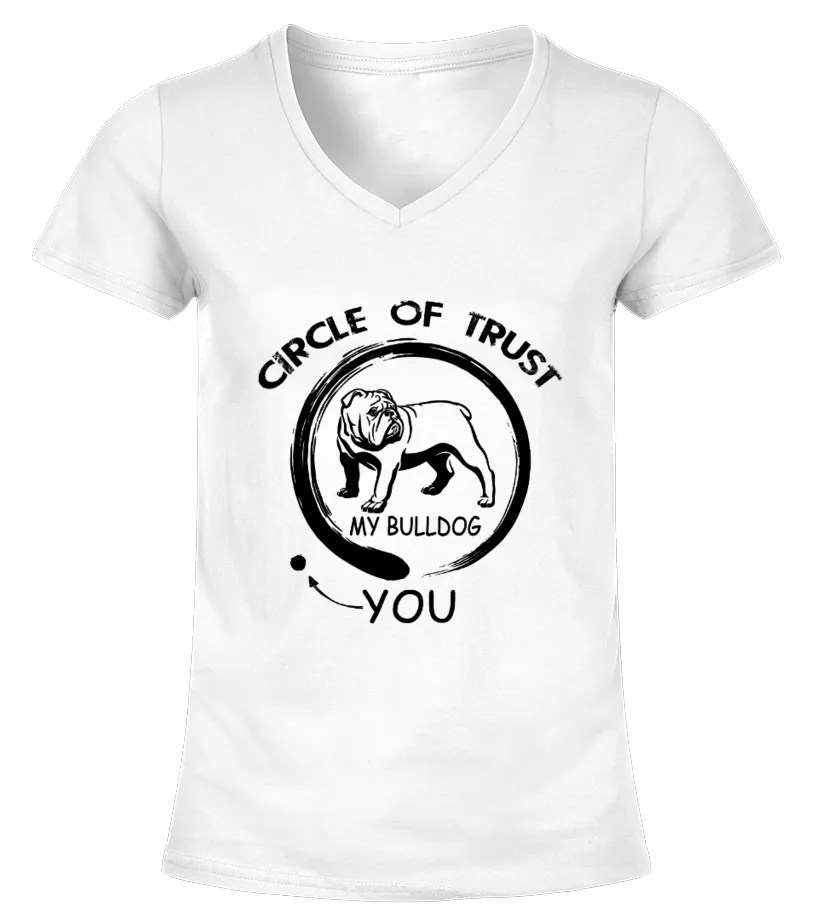 CIRCLE OF TRUST  BULLDOG TSHIRT CAMISETA CUELLO PICO MUJER