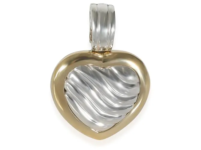 Colgante de moda Sculpted Cable de David Yurman en oro amarillo de 18k/plata esterlina Metálico 