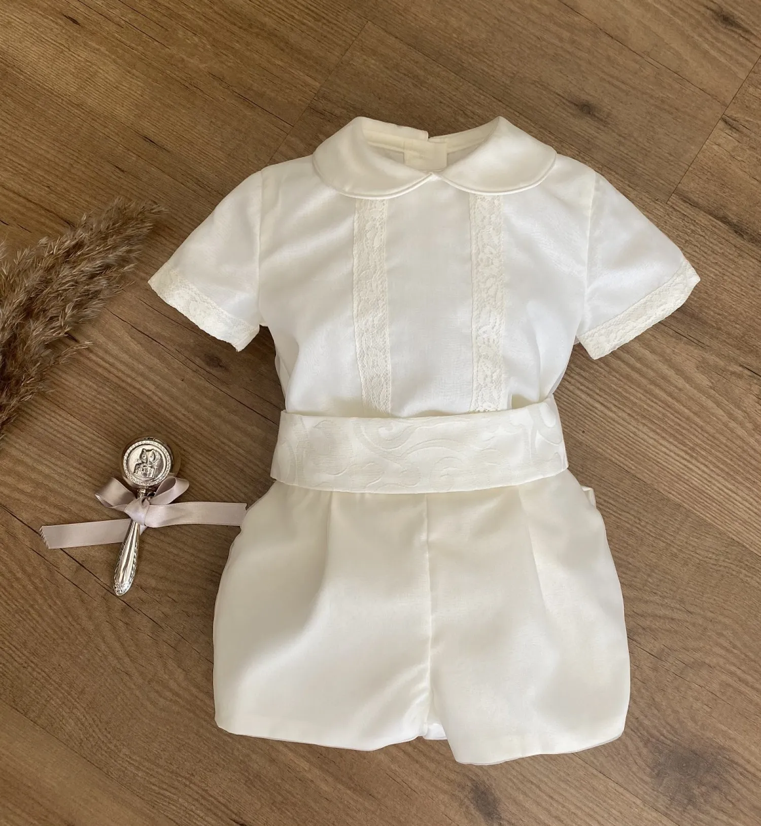 CONJUNTO DE NIñO PARA BAUTISMO. TRES PIEZAS. 36121824 MESES