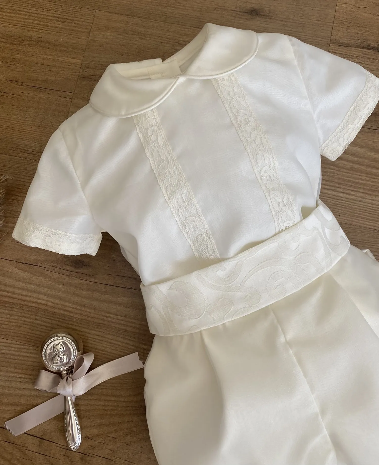 CONJUNTO DE NIñO PARA BAUTISMO. TRES PIEZAS. 36121824 MESES