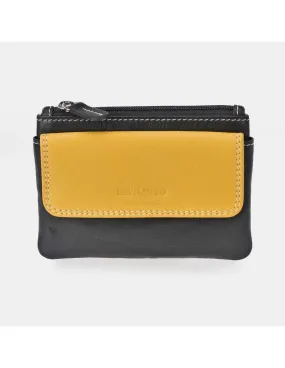 DAVILETTO monedero de piel color con cremallera para hombre