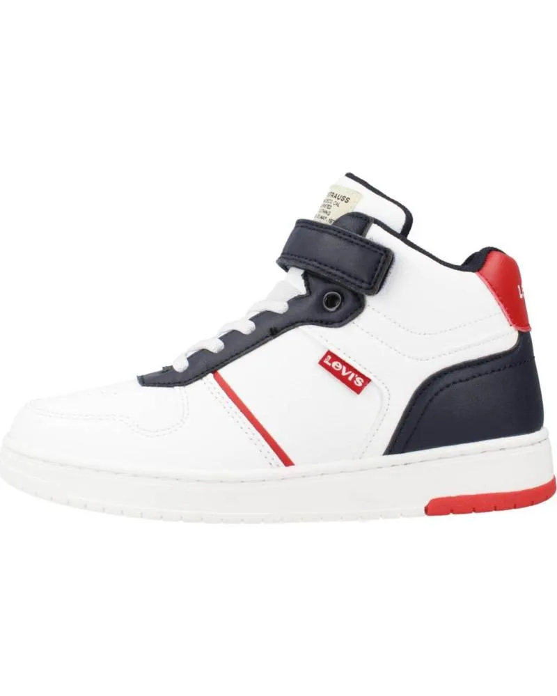 Deportivas de Niña y Niño LEVIS KICK MID BLANCO