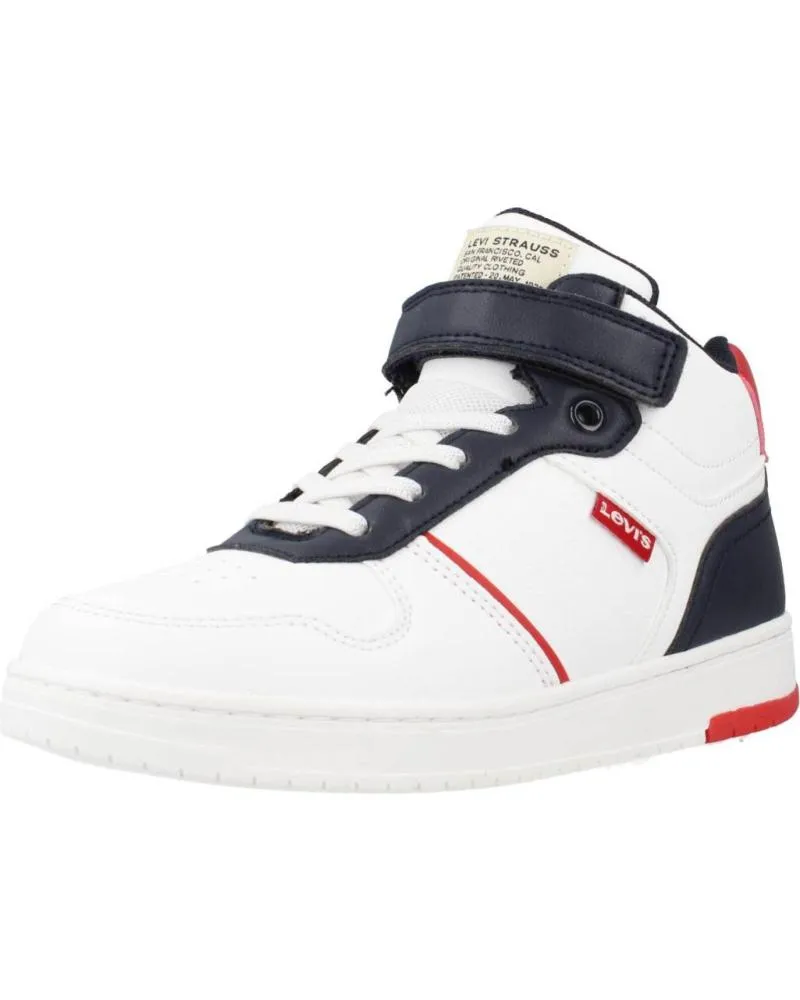 Deportivas de Niña y Niño LEVIS KICK MID BLANCO