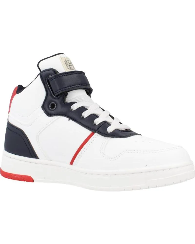 Deportivas de Niña y Niño LEVIS KICK MID BLANCO