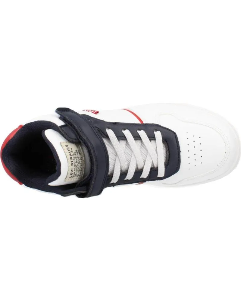 Deportivas de Niña y Niño LEVIS KICK MID BLANCO