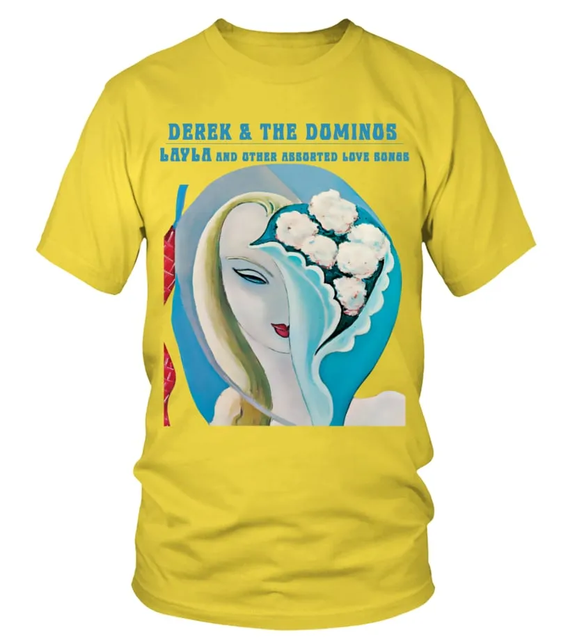 DEREK &AMP; THE DOMINOS  LAYLA AND OTHER ASSORTED LOVE SONGS (1970) CAMISETA CUELLO REDONDO UNISEX