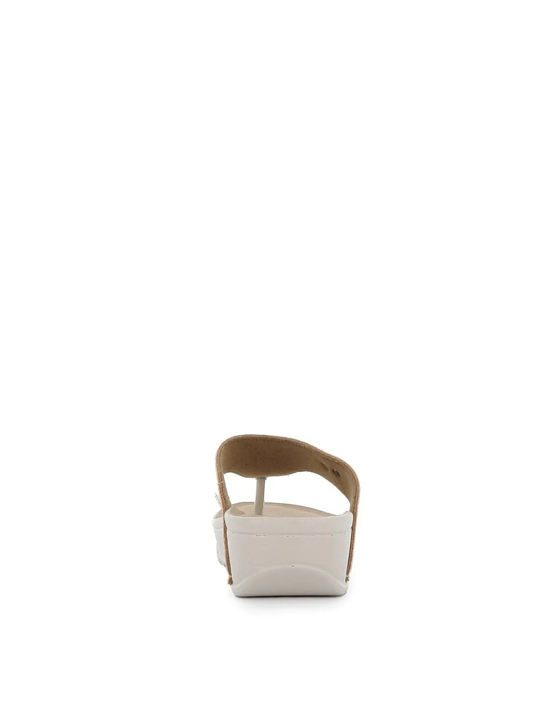 Esclava cuña anatomica de mujer metalizado dorado FLY FLOT