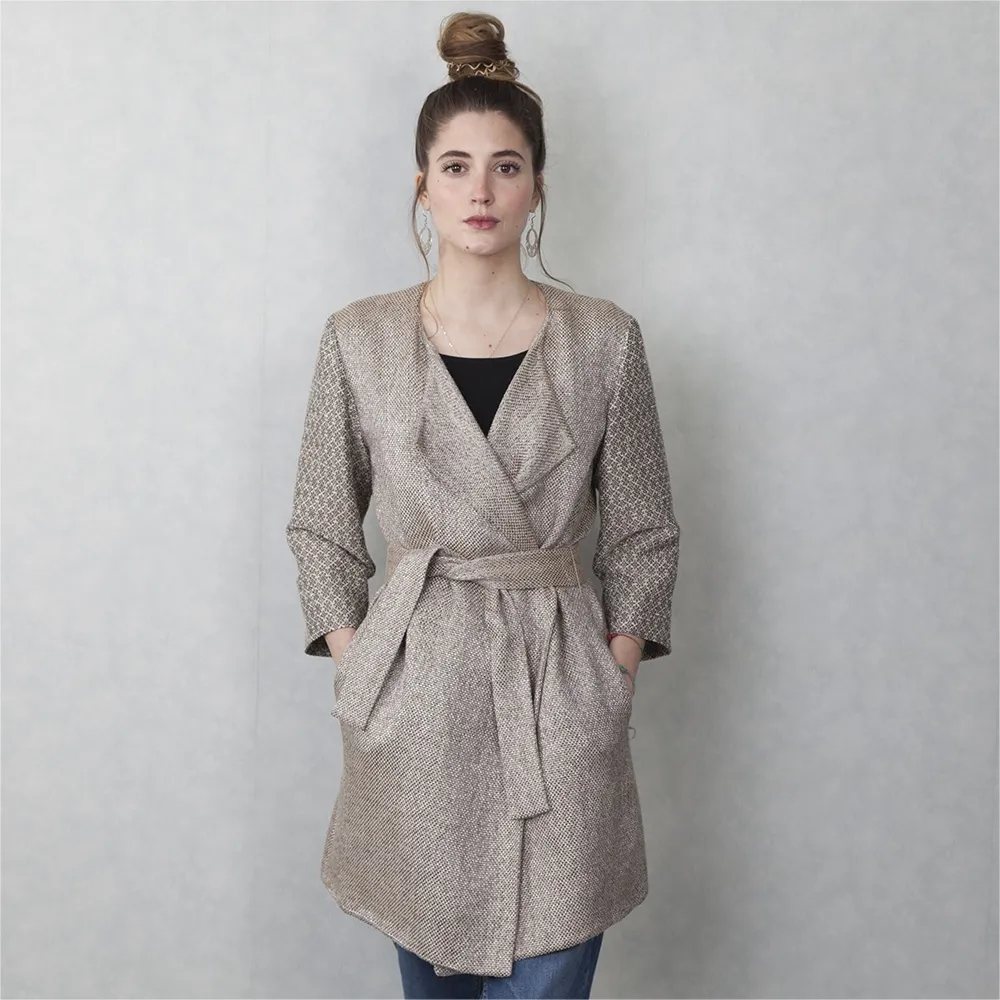 Etro Abrigo Lino Beige T 36
