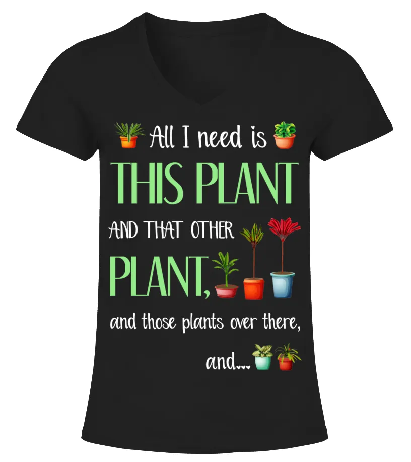 GARDEN ALL I NEED (1) Camiseta cuello pico Mujer