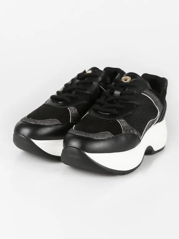 Gattinoni Zapatillas de mujer negras con cuña