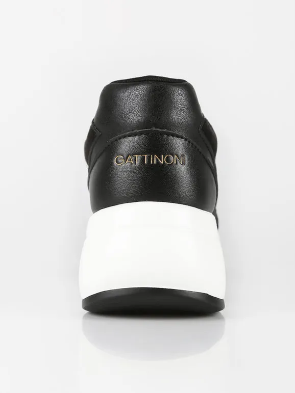 Gattinoni Zapatillas de mujer negras con cuña