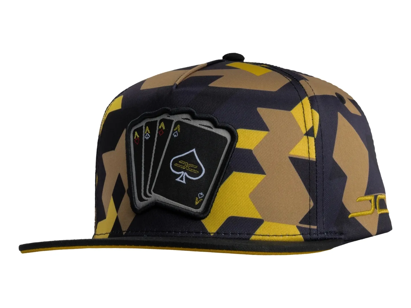 Gorra Jc Hats Poker Camo Color Amarillo 