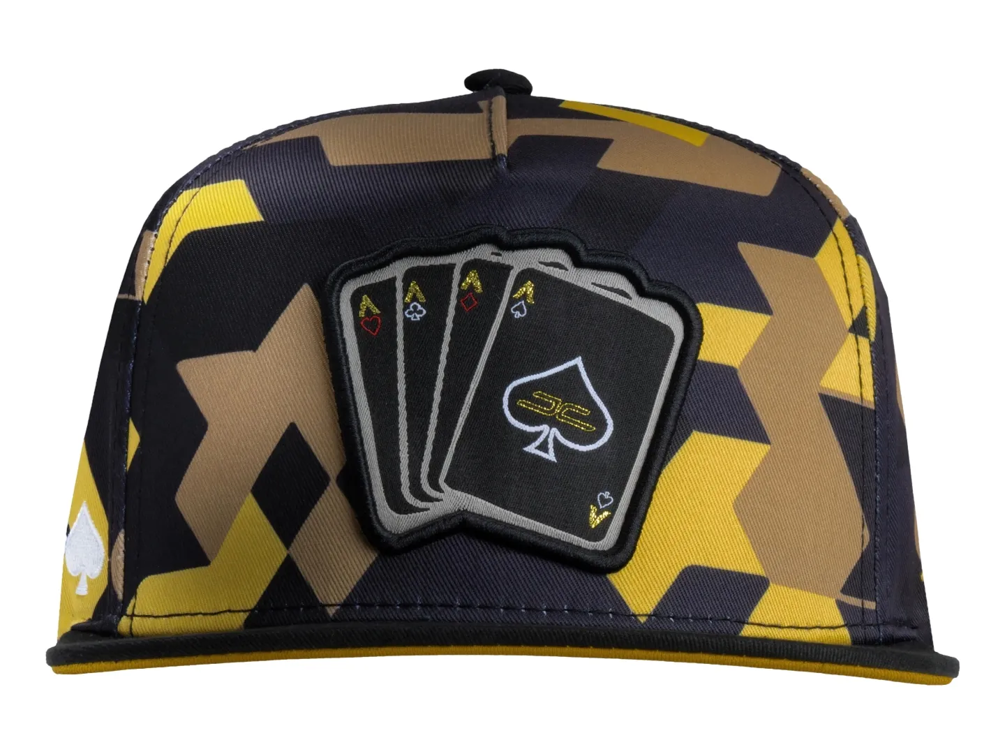Gorra Jc Hats Poker Camo Color Amarillo 