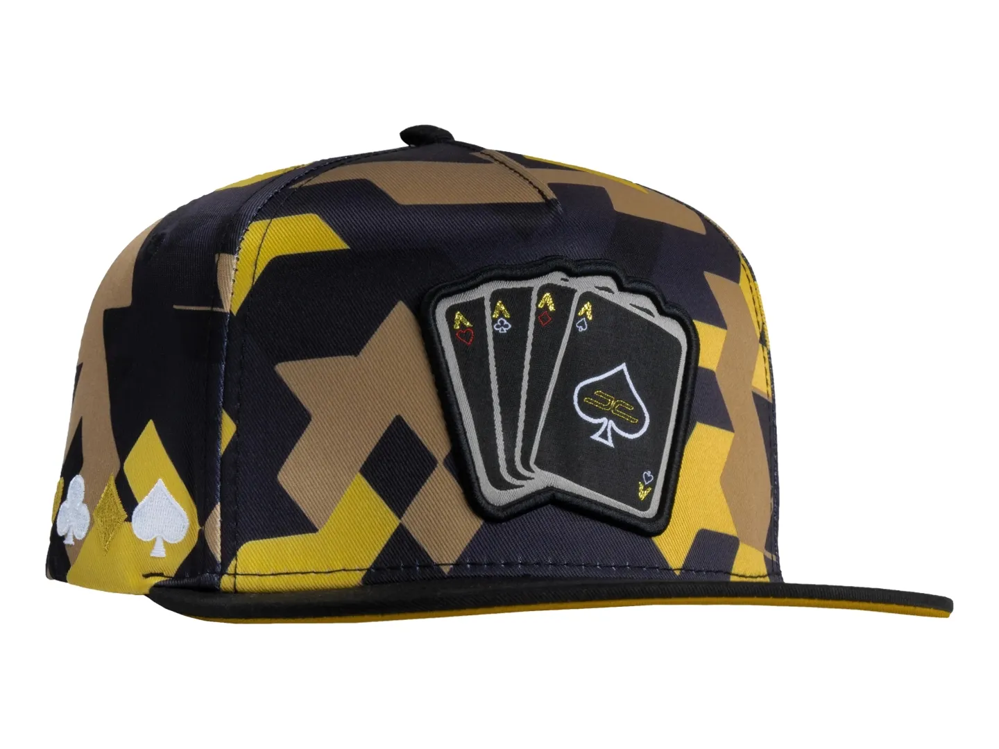 Gorra Jc Hats Poker Camo Color Amarillo 