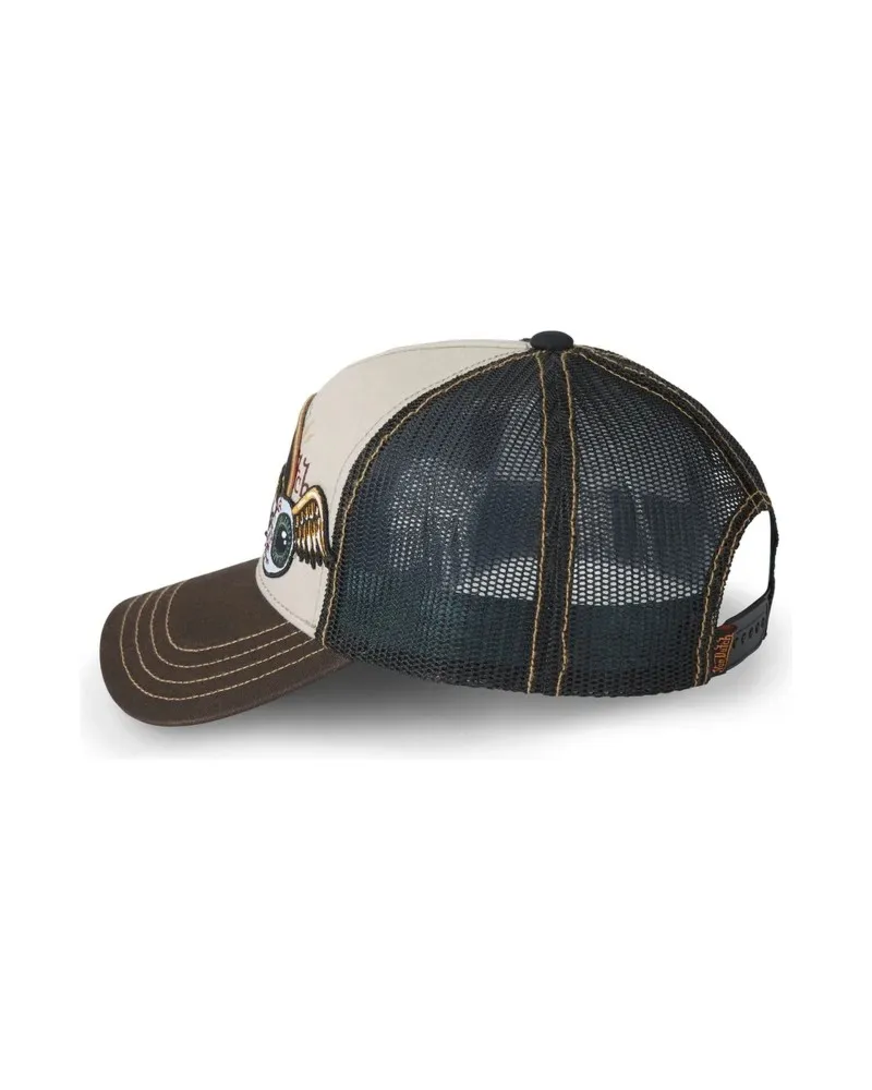 GORRA VON DUTCH MARRON/GRIS PATCHES03 TRUCKER CAP