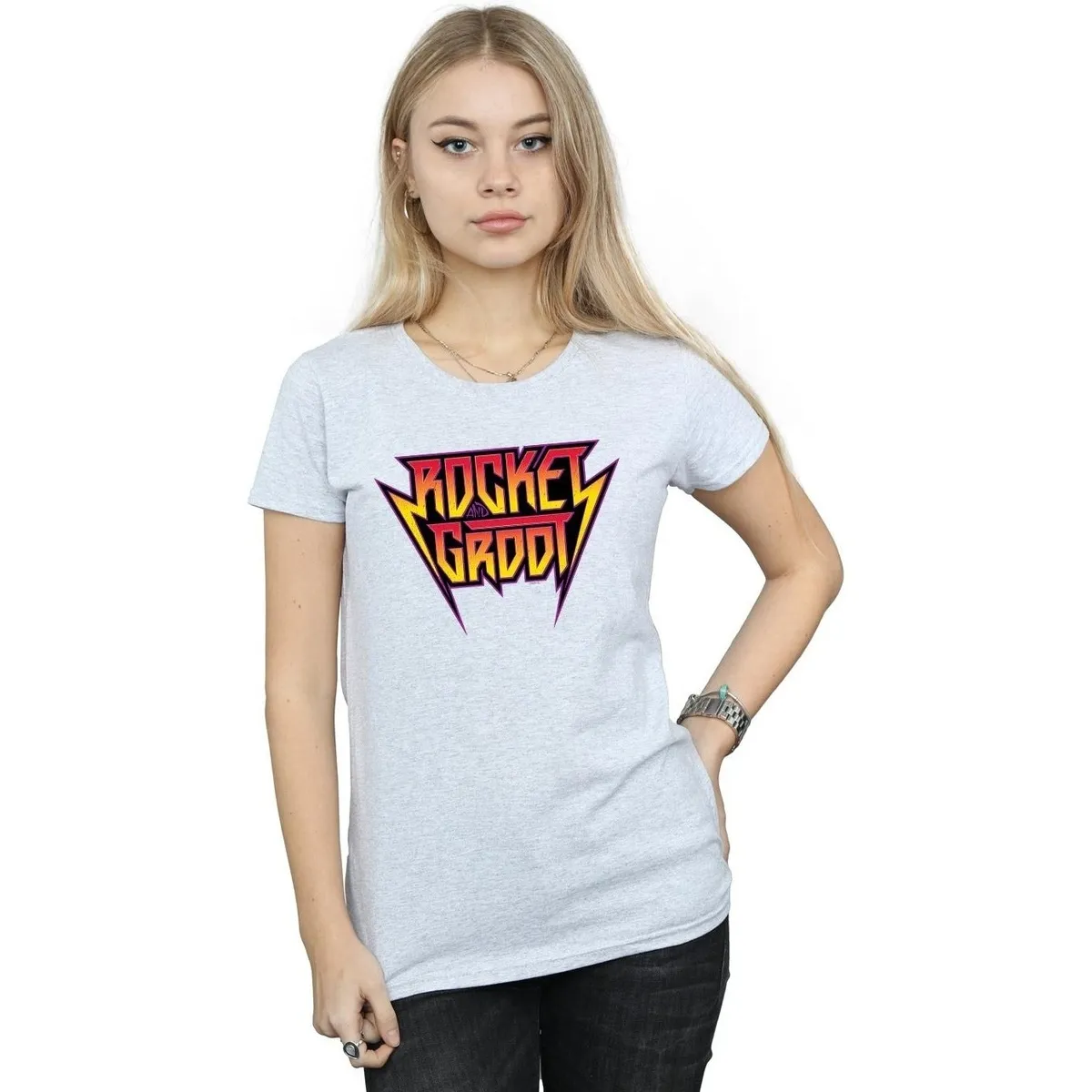 Guardians Of The Galaxy Vol. 2 Rocket And Groot Metal Logo