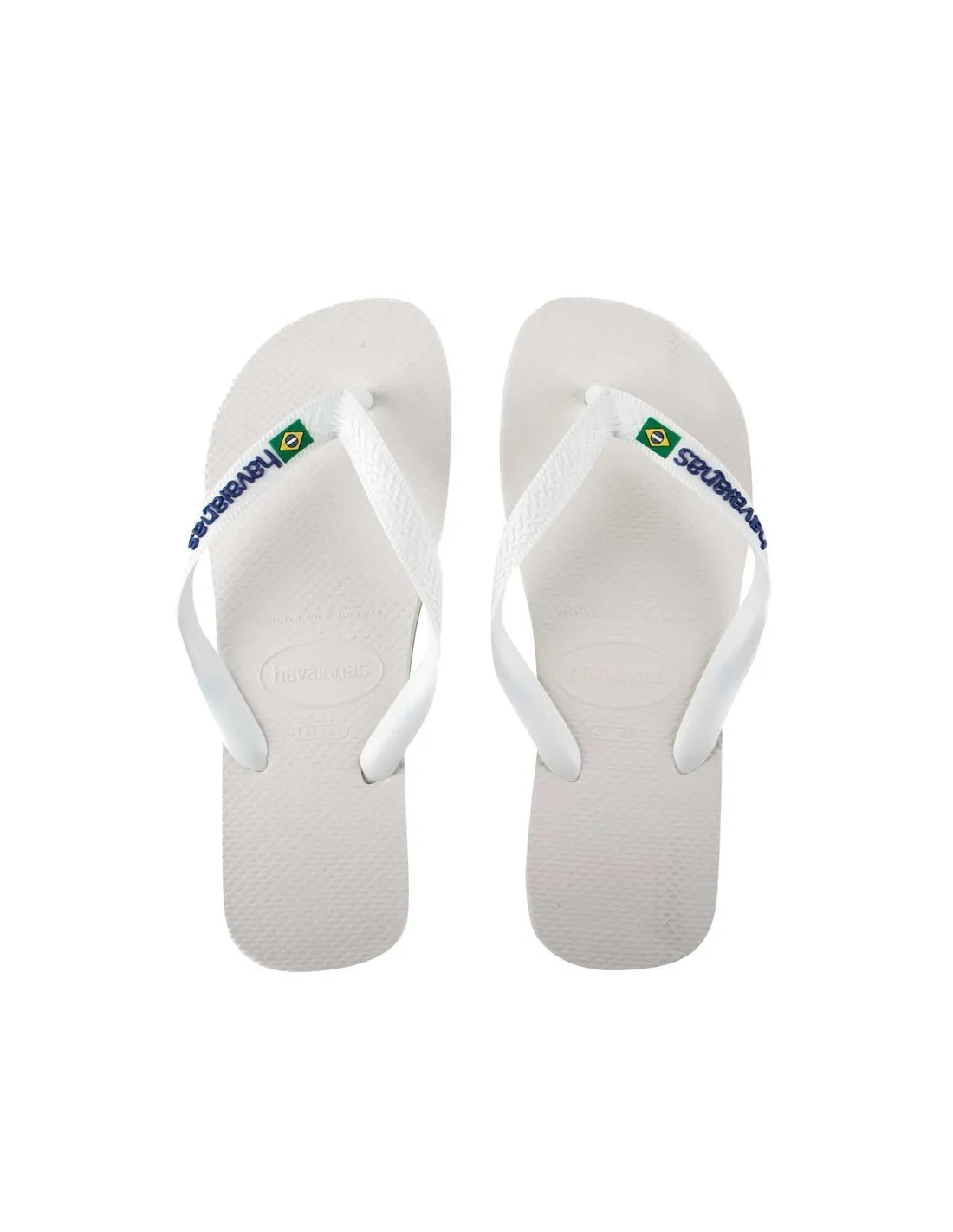 HAVAIANAS  CHANCLAS BLANCAS BRASIL LOGO FC UNISEX