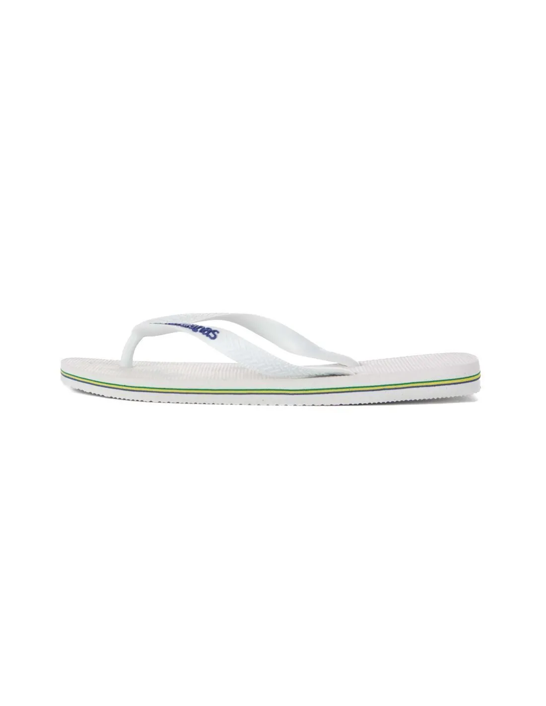 HAVAIANAS  CHANCLAS BLANCAS BRASIL LOGO FC UNISEX