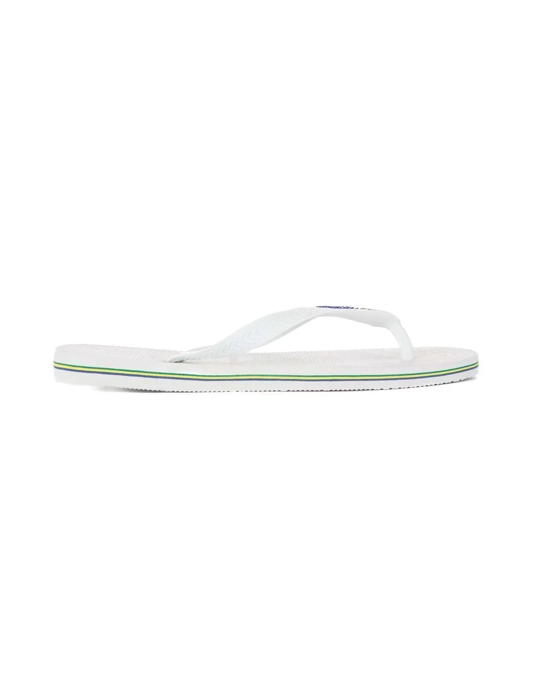 HAVAIANAS  CHANCLAS BLANCAS BRASIL LOGO FC UNISEX