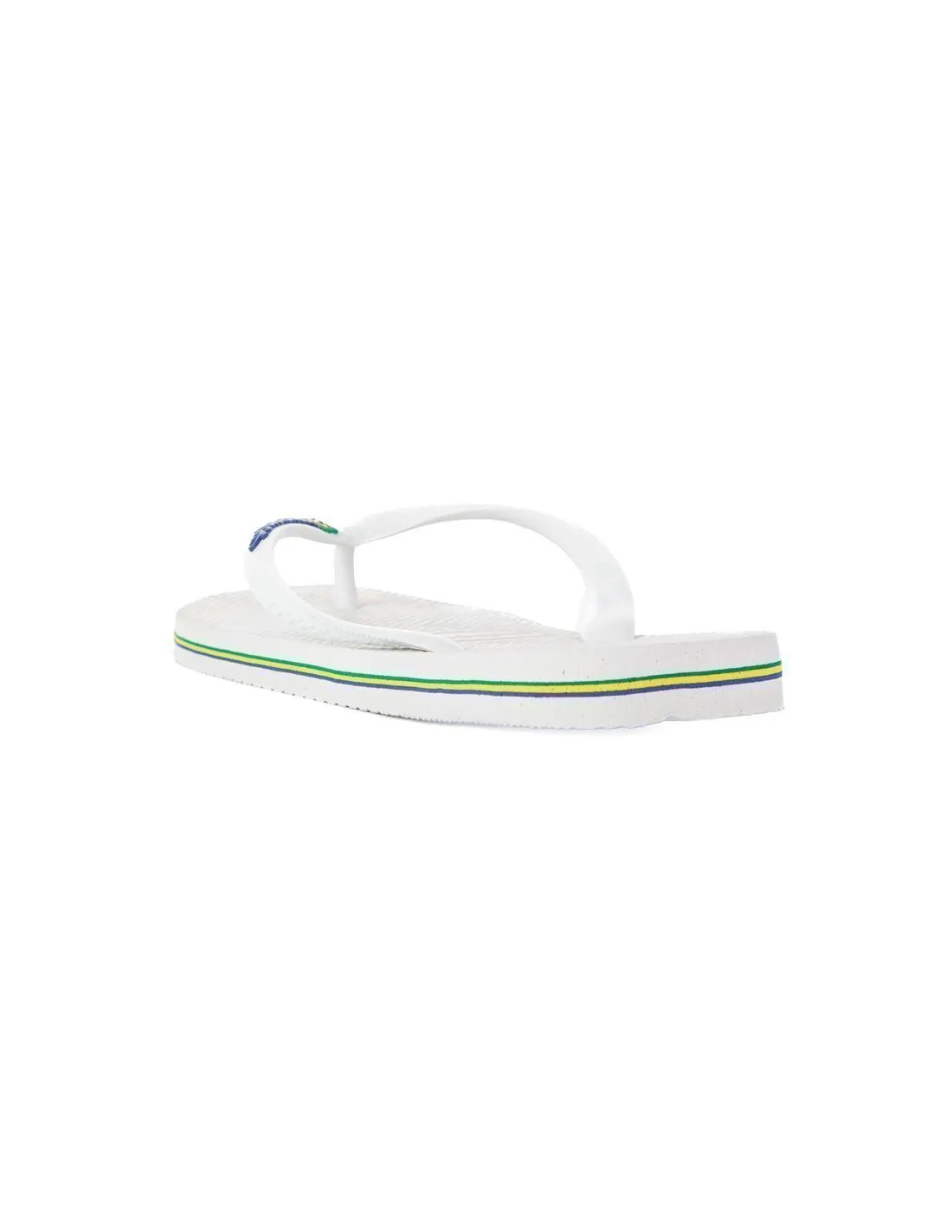 HAVAIANAS  CHANCLAS BLANCAS BRASIL LOGO FC UNISEX