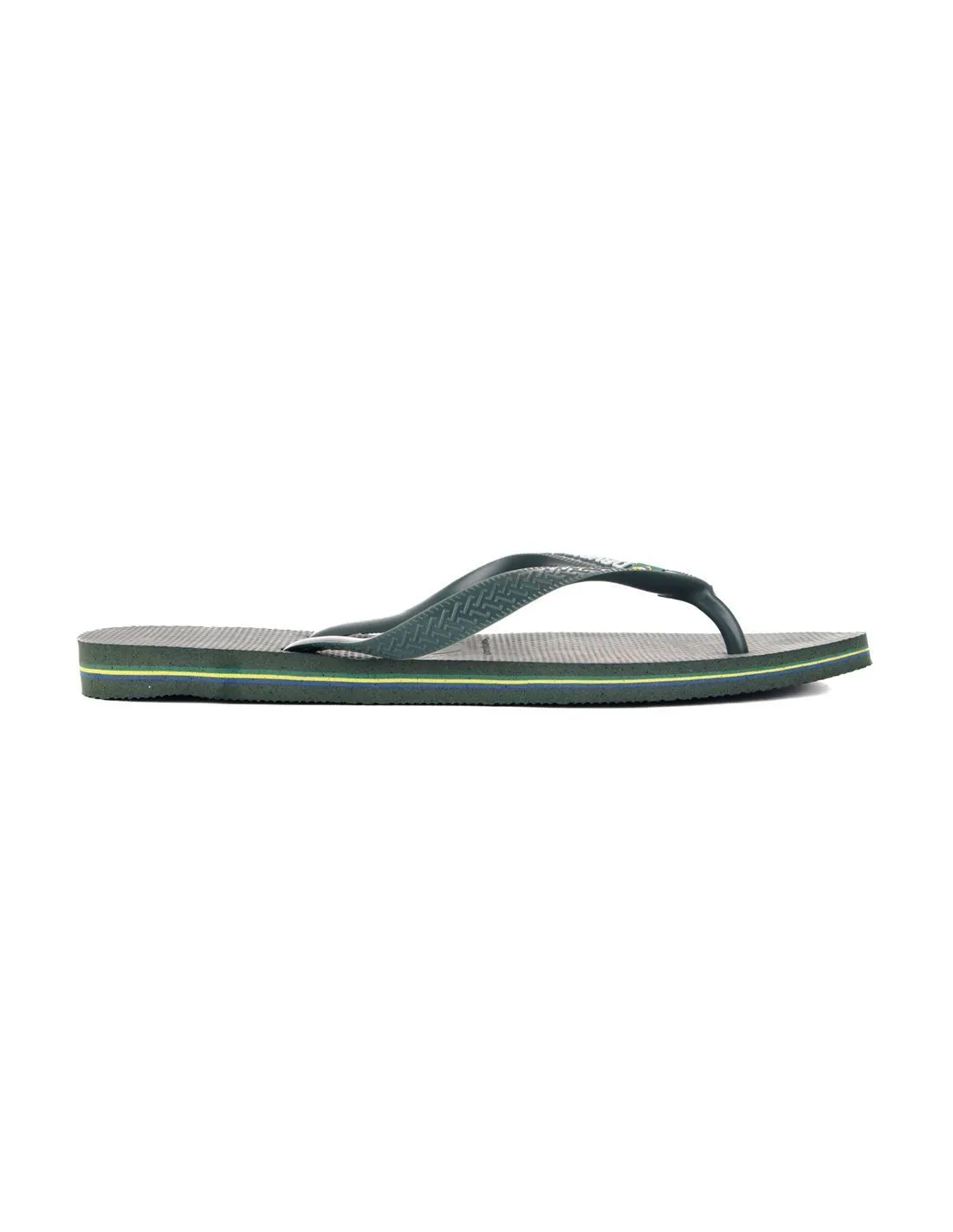 HAVAIANAS  CHANCLAS VERDE OLIVA BRASIL LOGO FC UNISEX