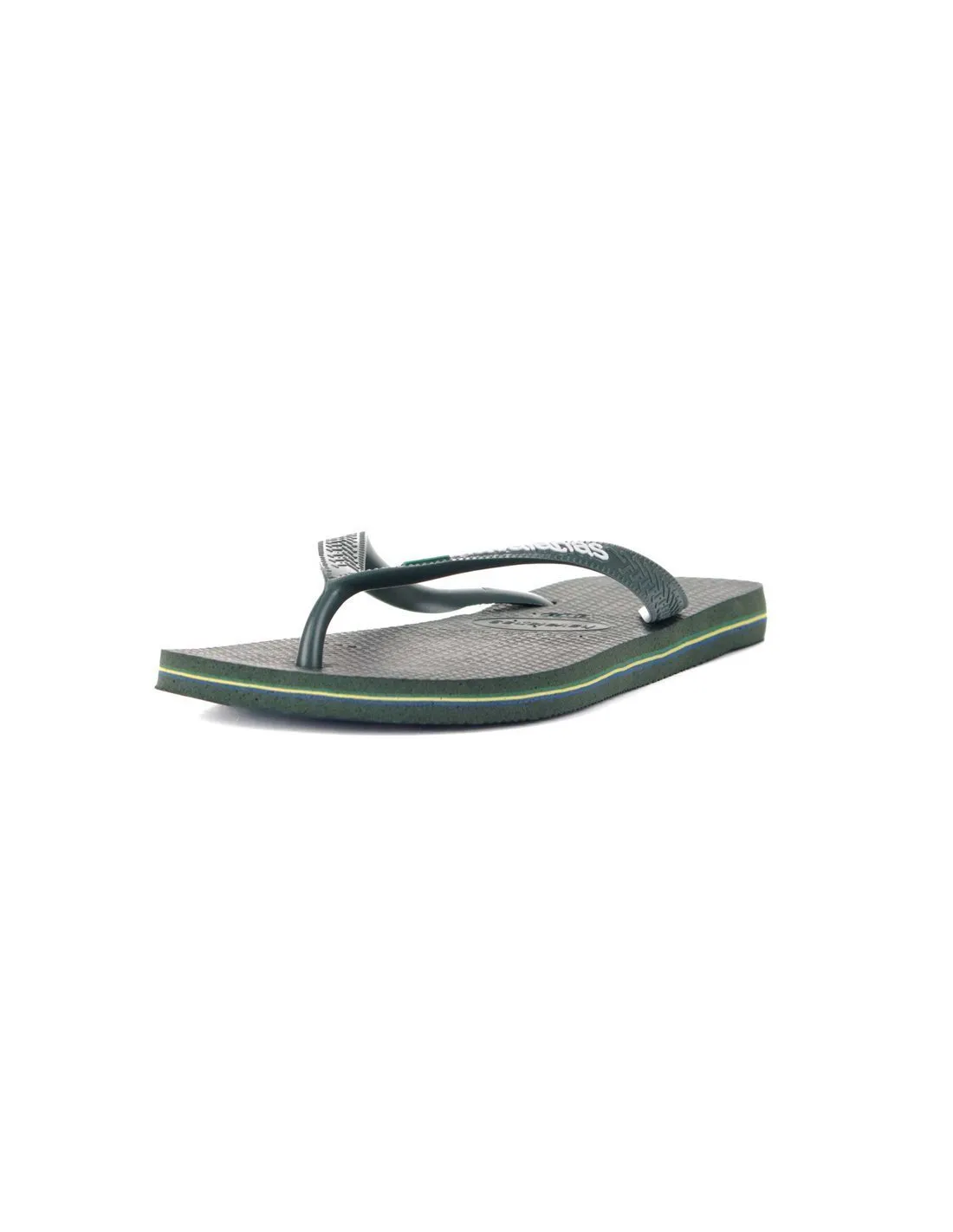 HAVAIANAS  CHANCLAS VERDE OLIVA BRASIL LOGO FC UNISEX