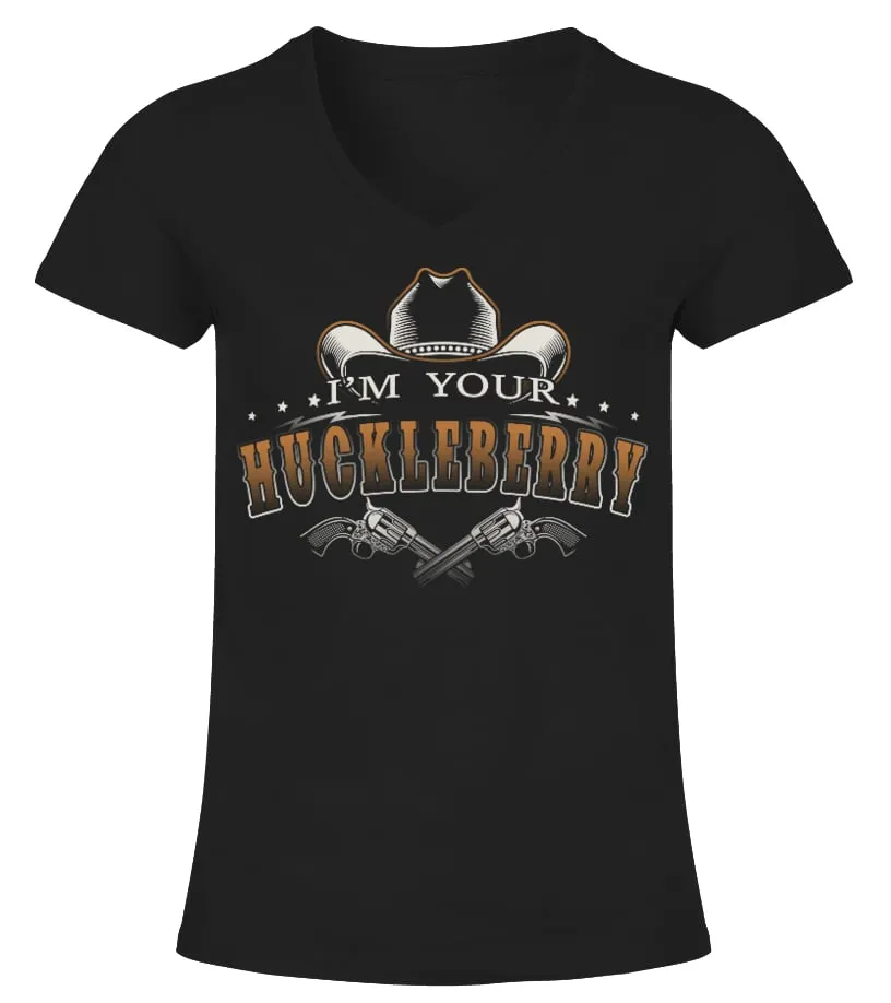 I'M YOUR HUCKLEBERRY  [VERSION 2017] CAMISETA CUELLO PICO MUJER