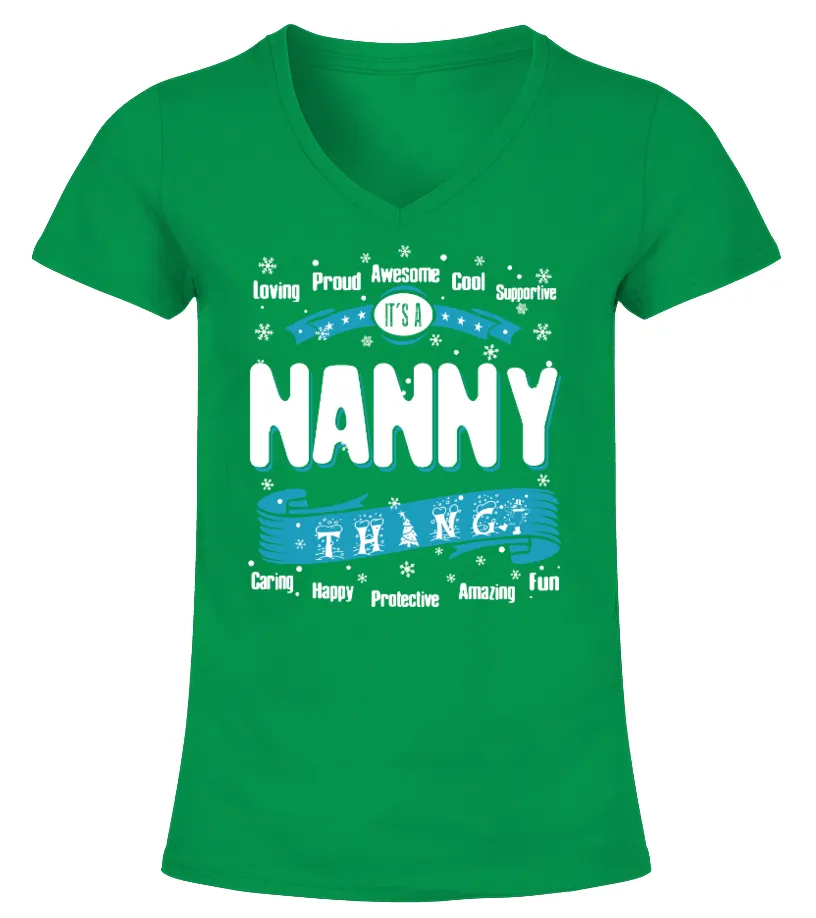 It's a Nanny Thing Camiseta cuello pico Mujer