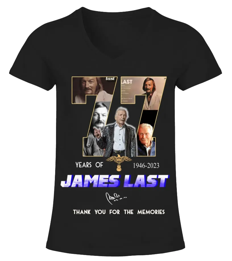 JAMES LAST 77 YEARS OF 19462023 CAMISETA CUELLO PICO MUJER