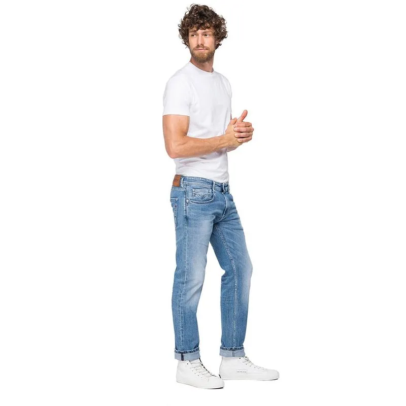 Jean Rigido Para Hombre Rocco Replay 29860