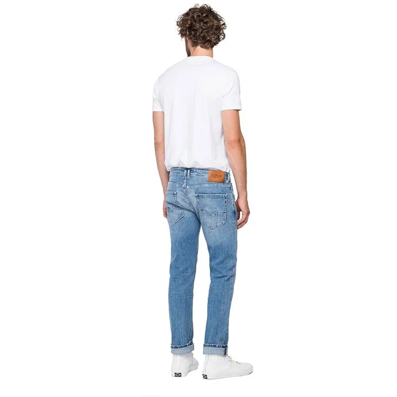 Jean Rigido Para Hombre Rocco Replay 29860