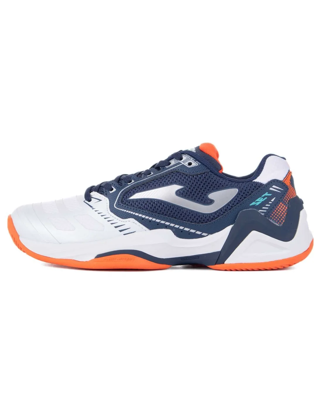 JOMA  ZAPATILLAS DE PADEL/TENNIS AZUL MARINO, BLANCO Y NARANJA SET 2332 HOMBRE