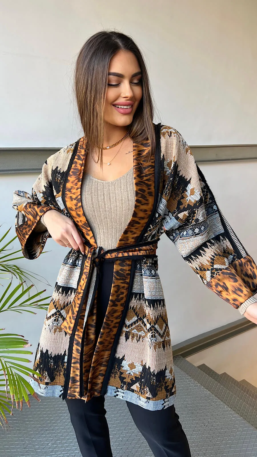 Kimono Print Tigre