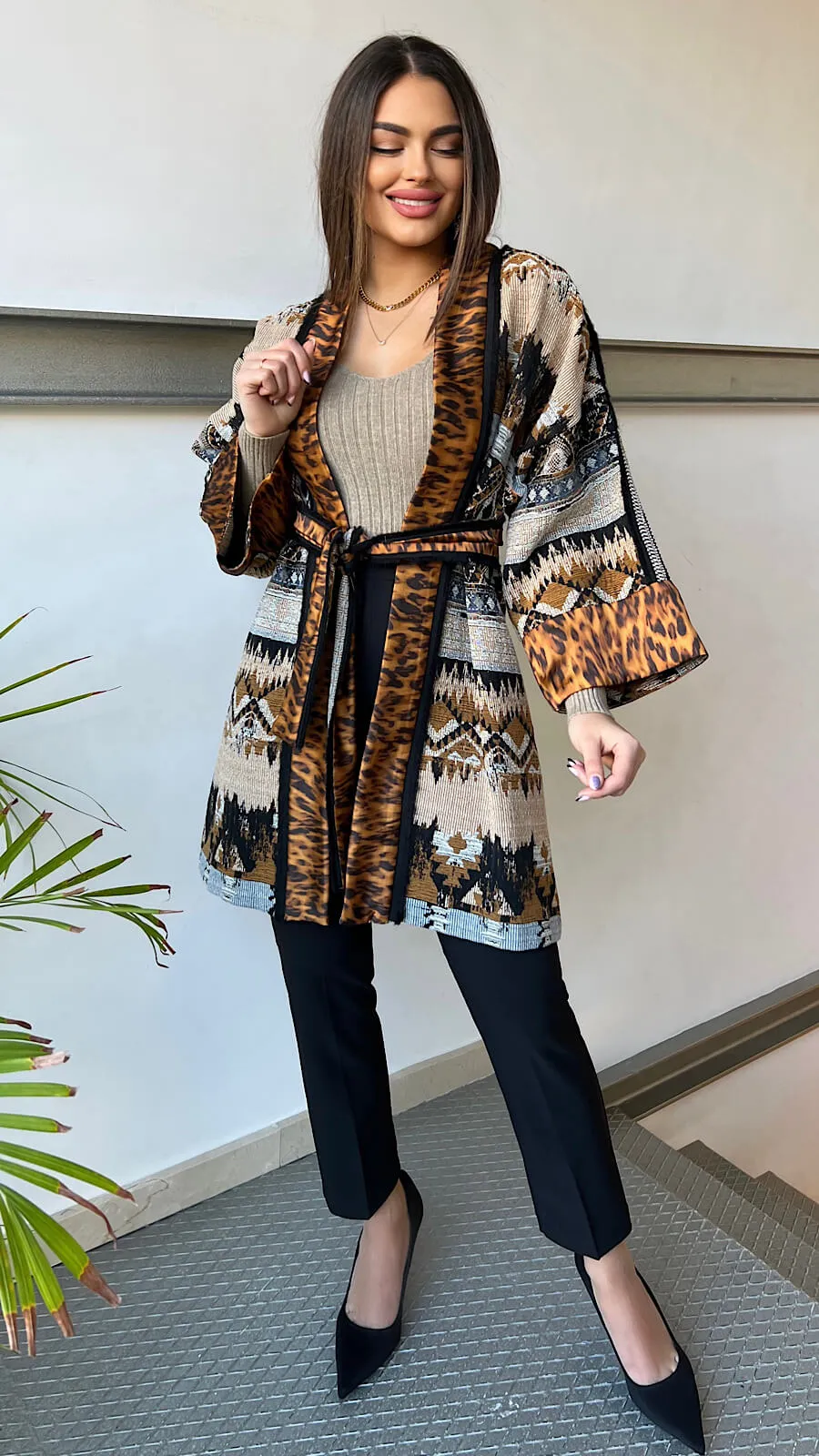 Kimono Print Tigre