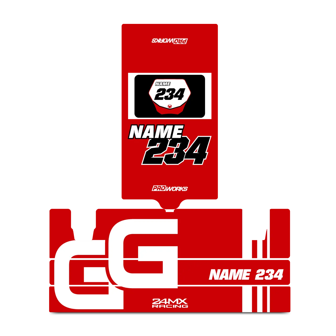 Kit de Adhesivos 24MX para Caja de Herramientas X2 GG 