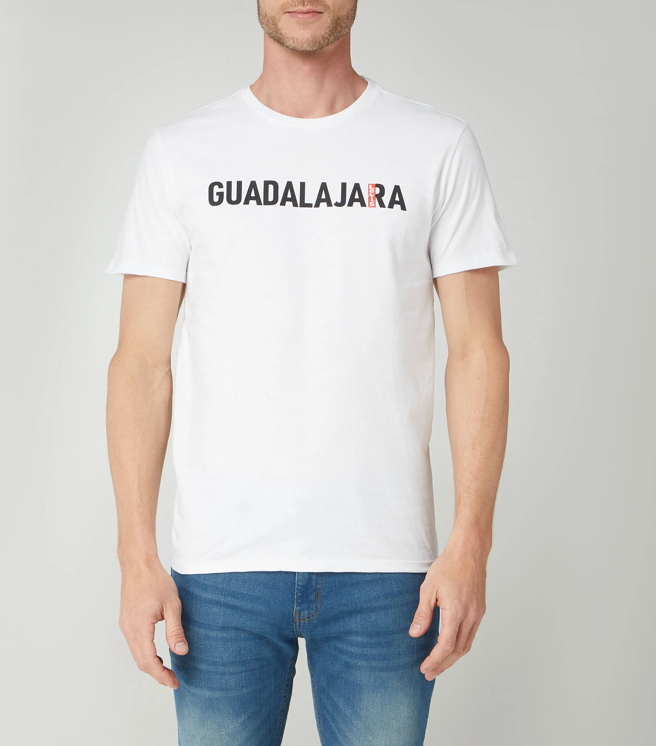 Levi's Playera de cuello redondo y manga corta Guadalajara Unisex