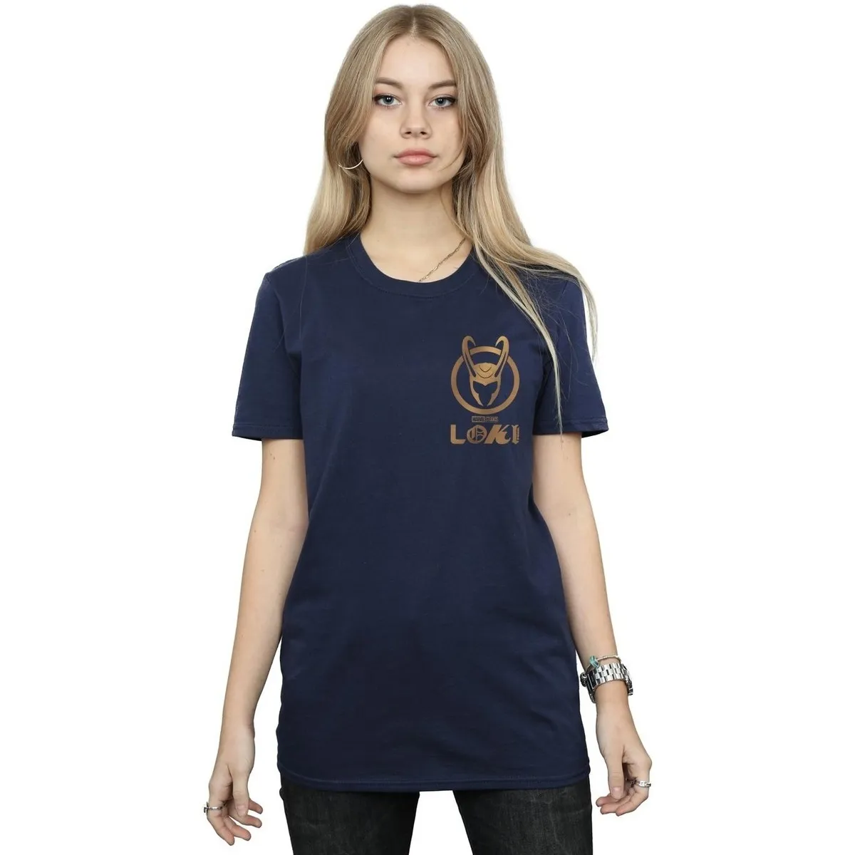 Loki Horn Logo Faux Pocket